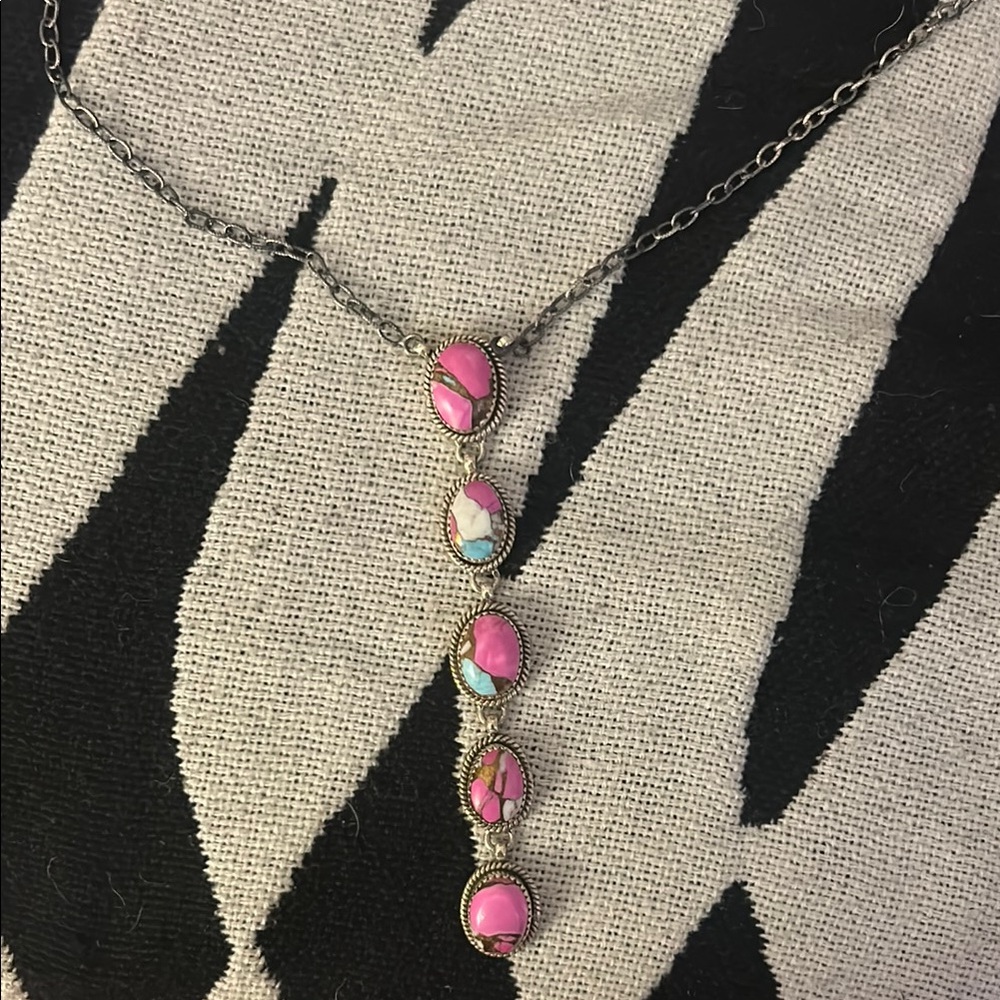 Cotton Candy Turquoise Necklace